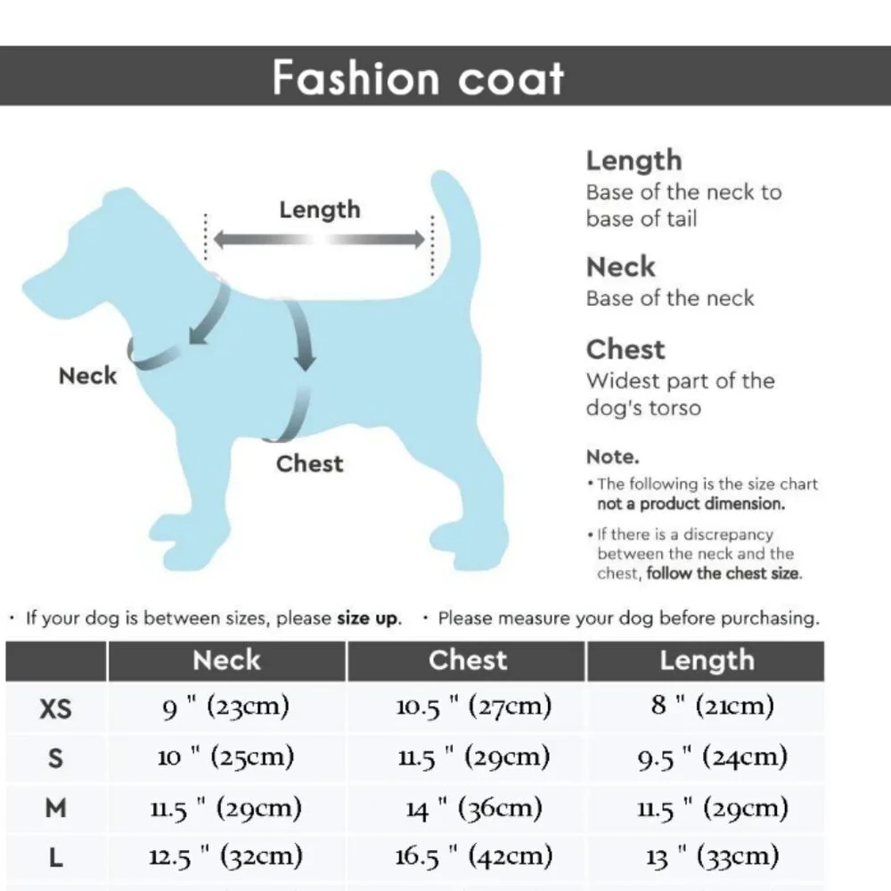 Blue XS Puppy‎ Thick Soft Warm Winter Waterproof Pet/Dog Fleece Lined Puff Coat